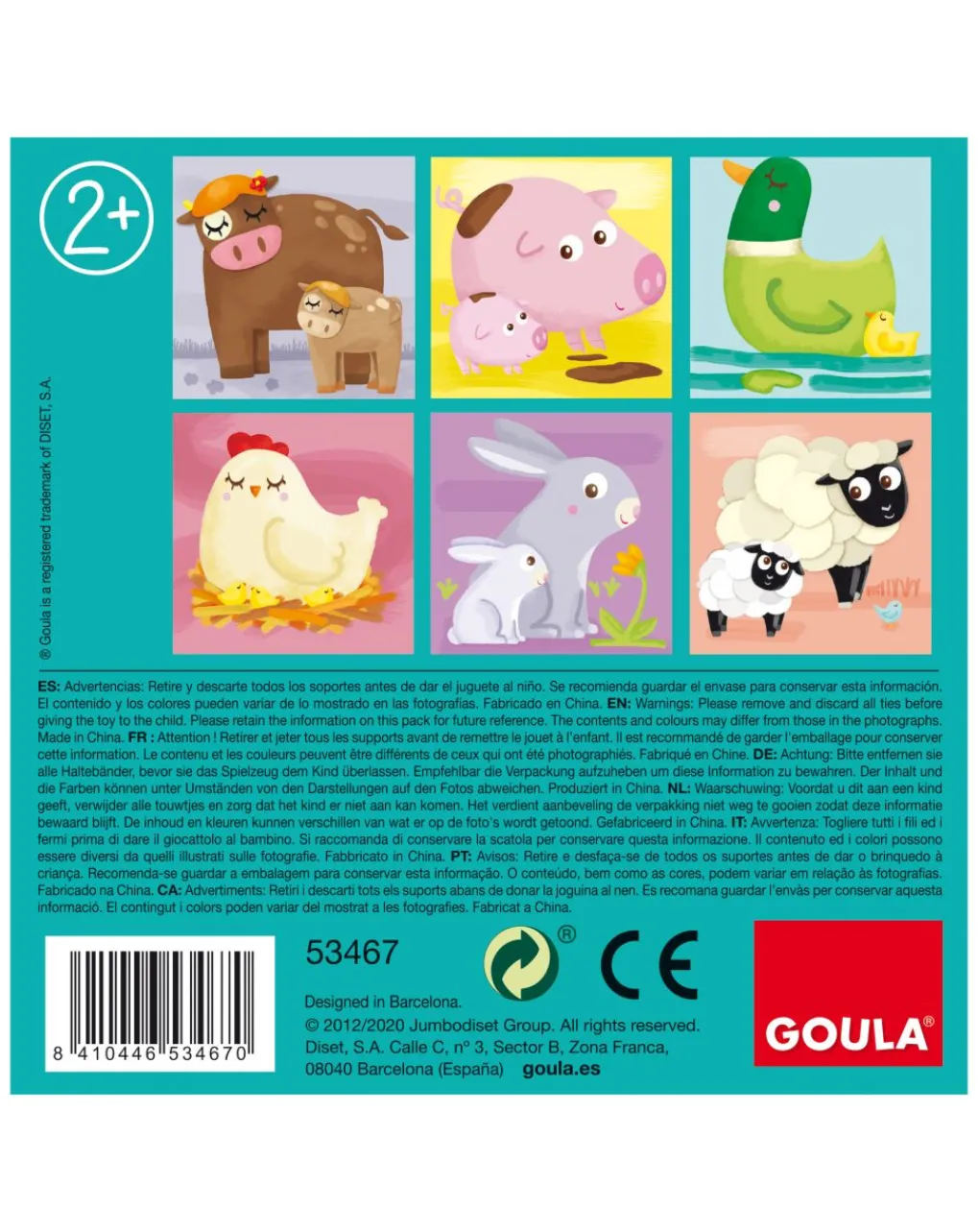 Goula Giochi Primi Mesi-4 Cubic Puzzle -