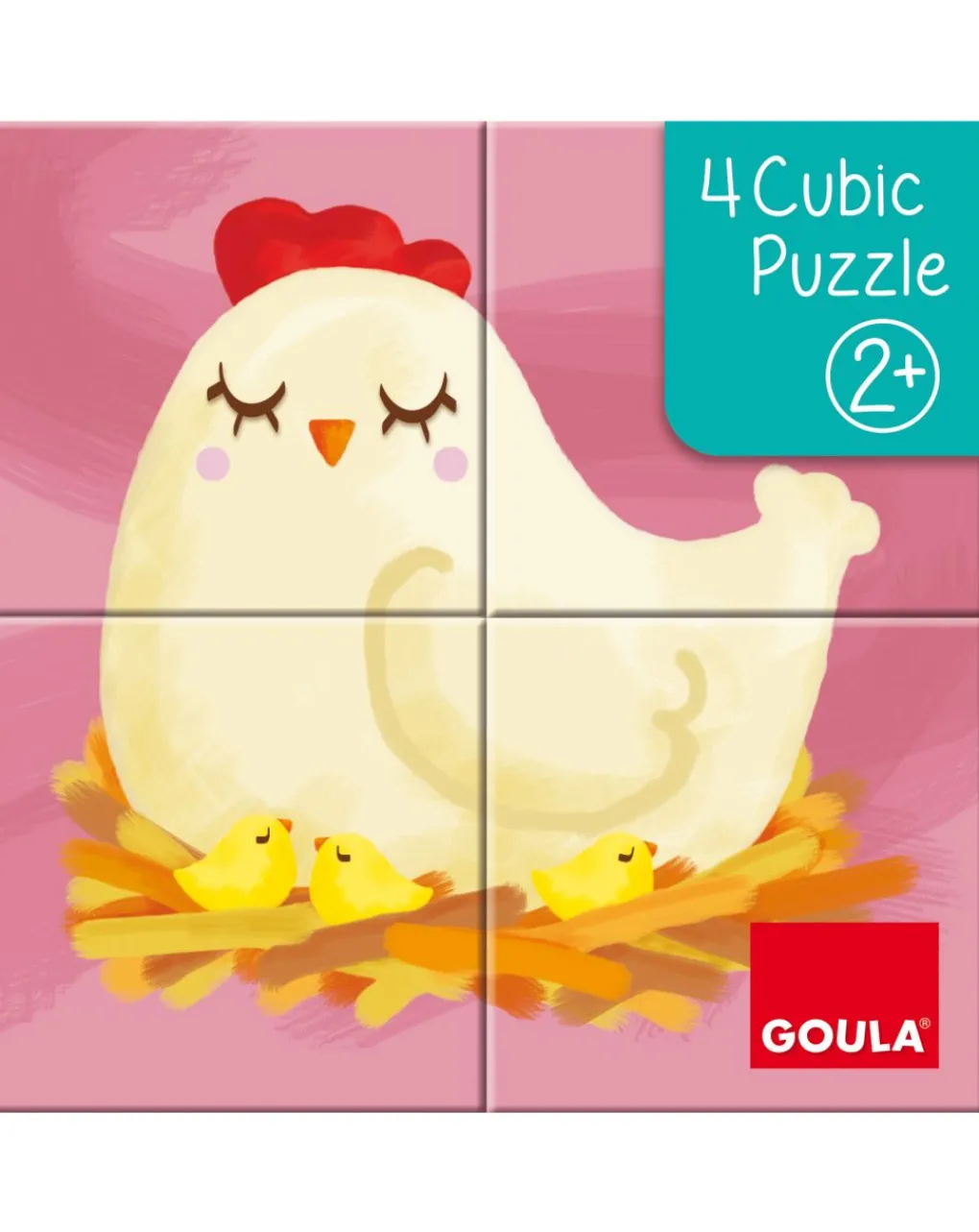 Goula Giochi Primi Mesi-4 Cubic Puzzle -