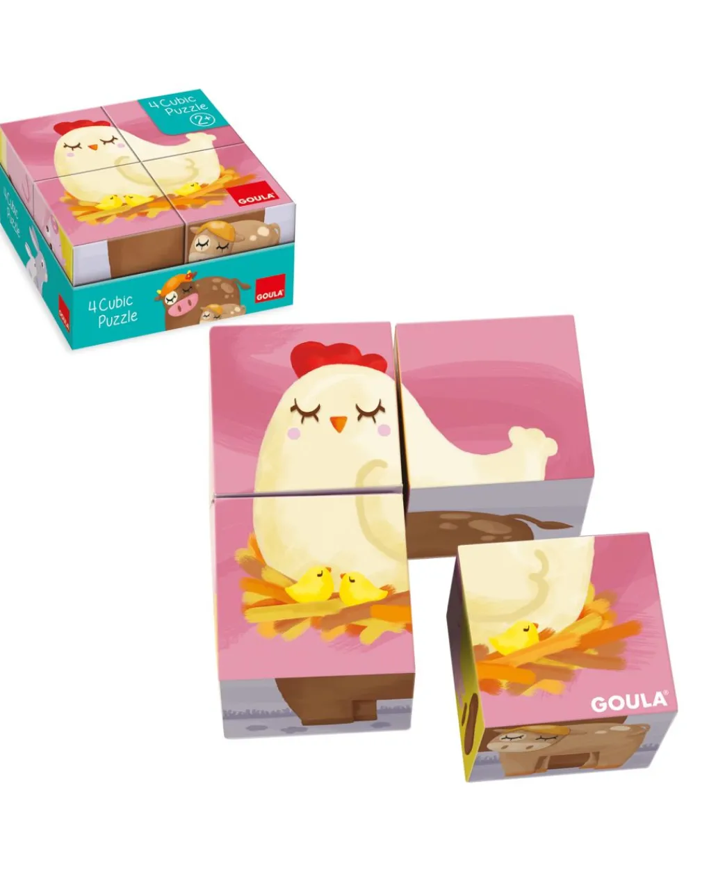 Goula Giochi Primi Mesi-4 Cubic Puzzle -