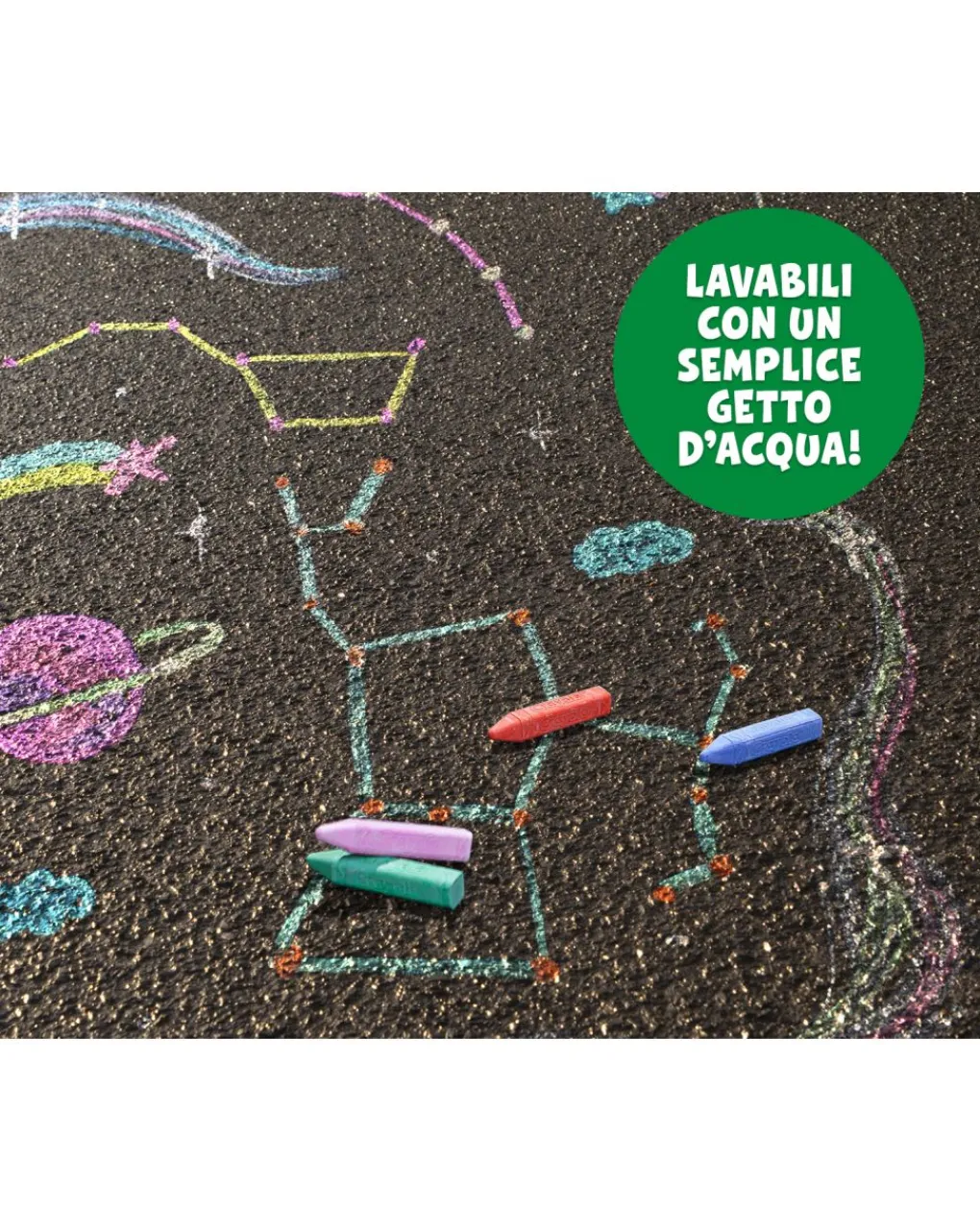 Crayola Giochi Creativi-16 Gessi Per Esterno Lavabili 51-4008 -