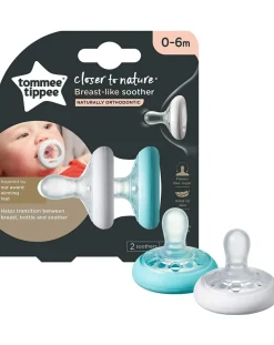 Tommee Tippee Succhietti-2 Succhi Simili Al Seno Mat0-6M