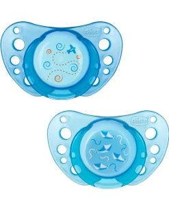 Chicco Succhietti-2 Succhietti Air Caucciu 0-6M Azzurro
