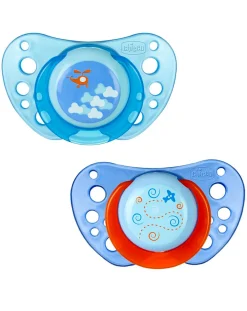 Chicco Succhietti-2 Succhietti Air Silicone 0-6M Azzurro
