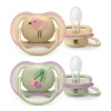Philips Avent Succhietti-2 Succhietti Ultra Air 0-6M Ciliegia/Uccellino -