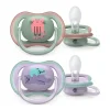 Philips Avent Succhietti-2 Succhietti Ultra Air 6-18M Gatto/Orsetti -