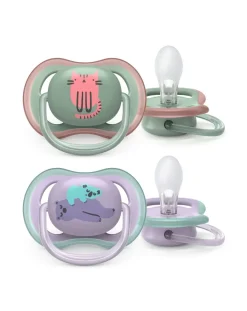 Philips Avent Succhietti-2 Succhietti Ultra Air 6-18M Gatto/Orsetti -