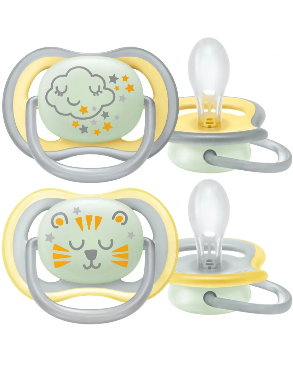 Philips Avent Succhietti-2 Succhietti Ultra Air Night 18M+ Neutro -