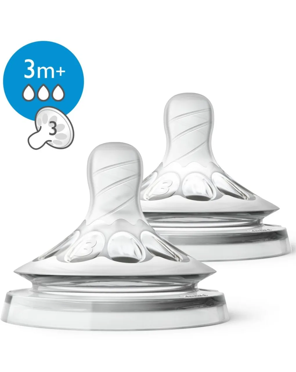 Philips Avent Tettarelle-2 Tettarelle Natural 3M+ Avent