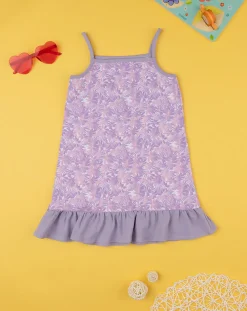 Prenatal Vestiti E Completi-Abito Bambina Jersey Viola Allover Mini Me