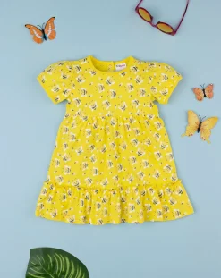 Prenatal Vestiti E Completi-Abito Estivo Bimba Mezze Maniche Fantasia Allover