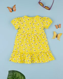 Prenatal Vestiti E Completi-Abito Estivo Bimba Mezze Maniche Fantasia Allover