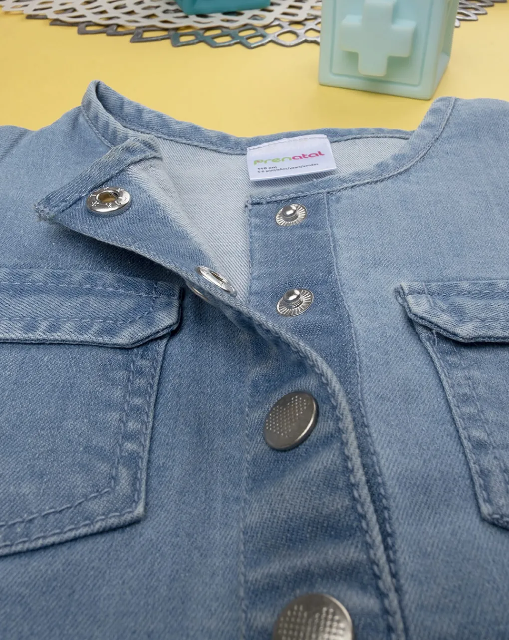 Prenatal Vestiti E Completi-Abito Tencel E Sangallo Bimba