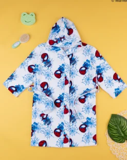 Prenatal Accessori Bambino-Accappatoio Bambino Spiderman In Ciniglia