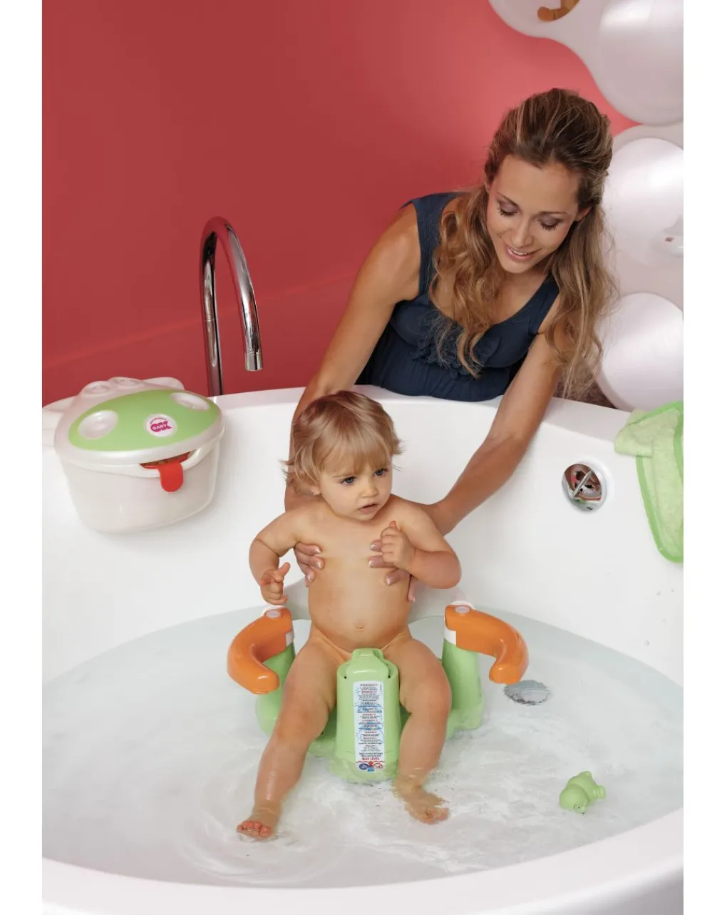 Okbaby Vaschette E Accessori-Anello Da Bagno Apribile Per Bagnetto. Crab Azzurro - Ok Baby