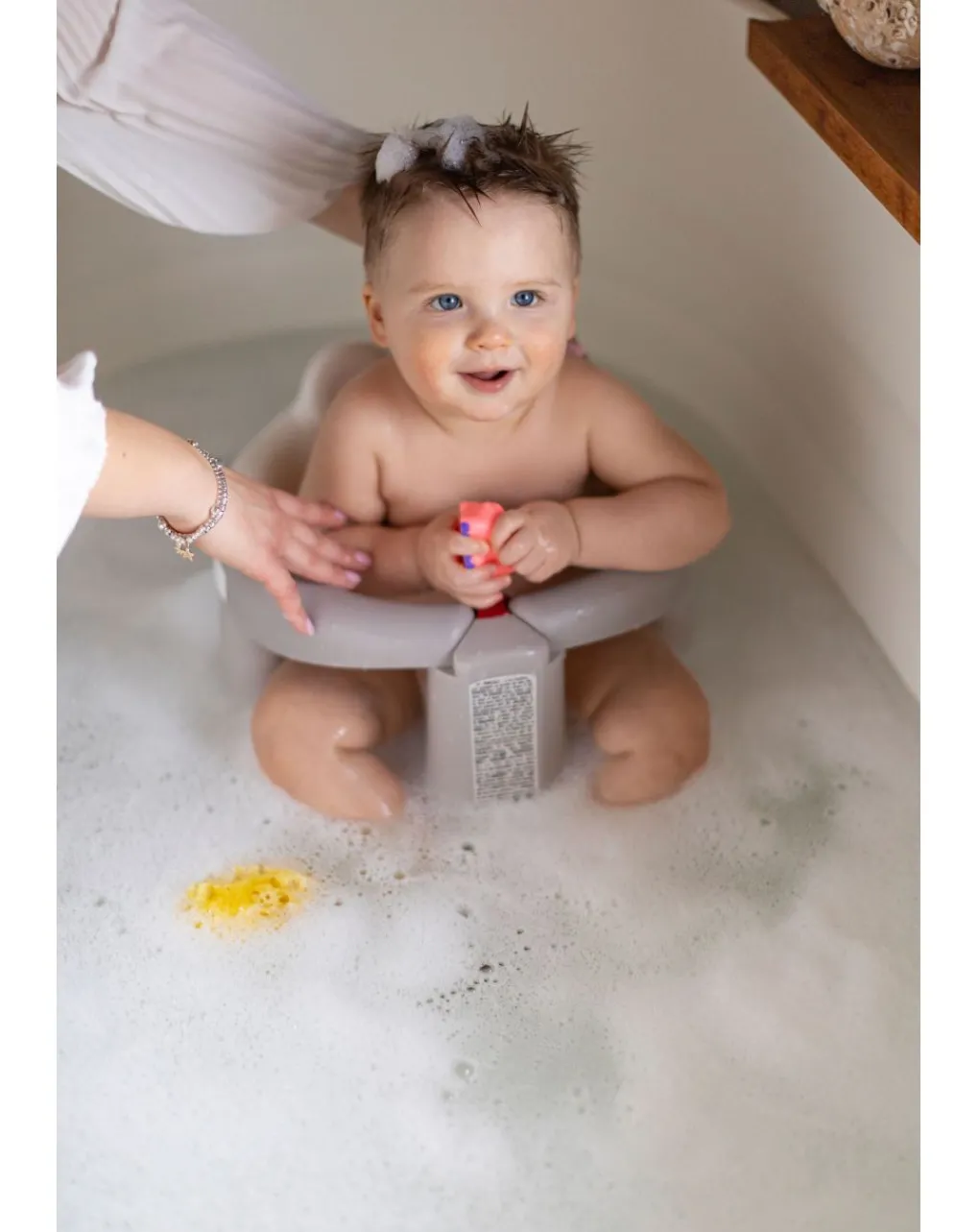 Okbaby Vaschette E Accessori-Anello Da Bagno Apribile Per Bagnetto. Crab Azzurro - Ok Baby