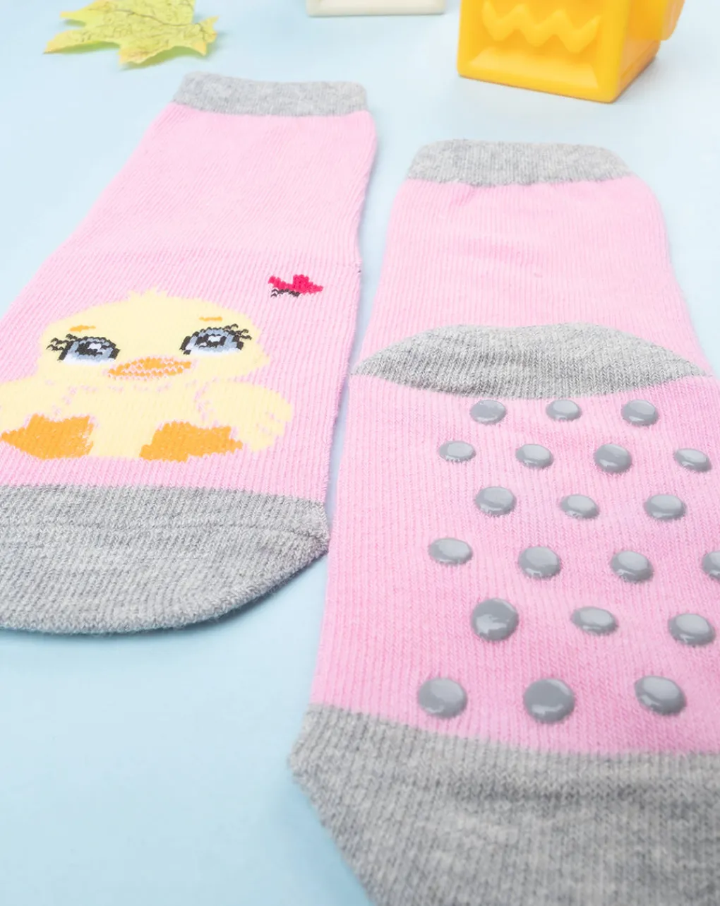 Prenatal Body Intimo E Calze-Antiscivolo Bimba Rosa "Pulcino”