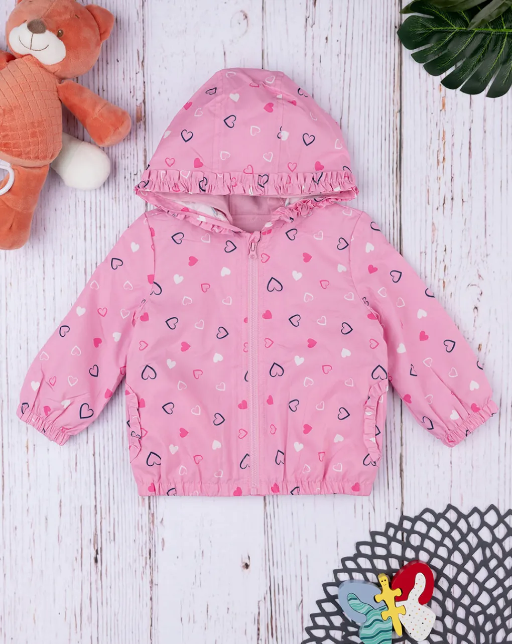 Prenatal Giubbini E Piumini-Antivento Doppio Bimba Rosa