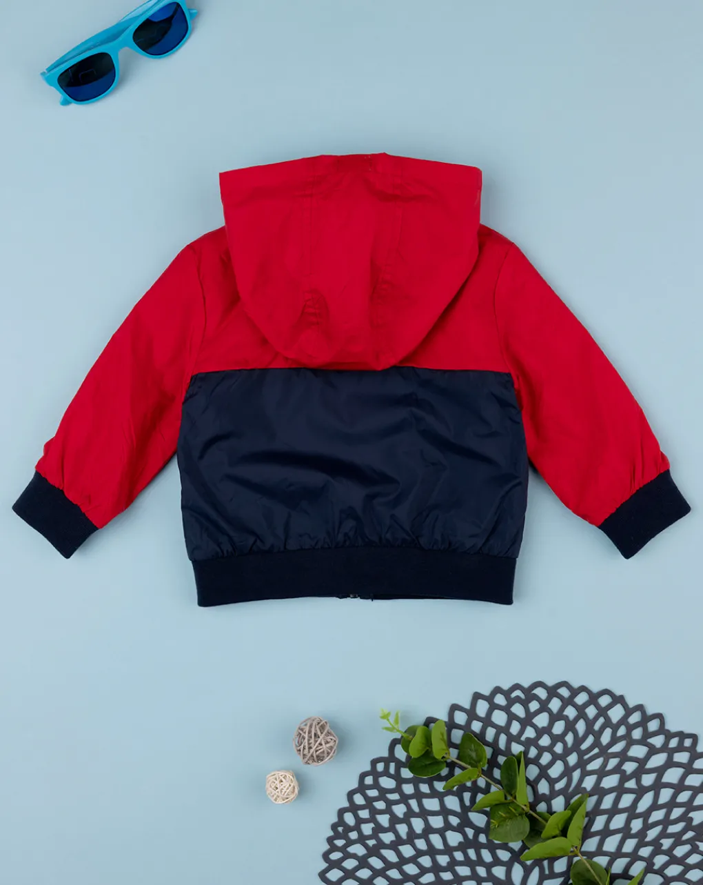 Prenatal Giubbini E Piumini-Antivento Doppio Bimbo Rosso/Blu