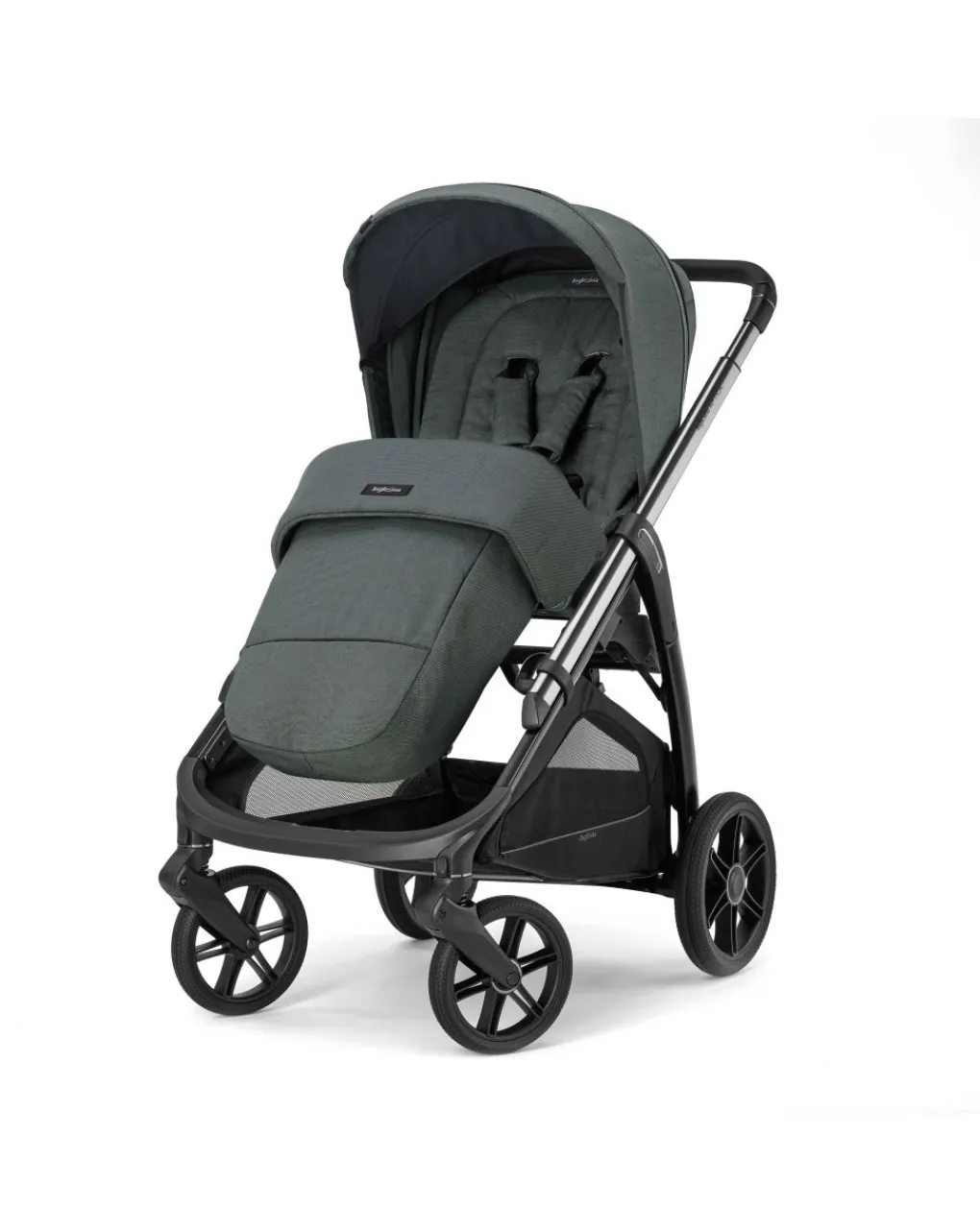 Inglesina Trio E Duo-Aptica System Quattro Colore Emerald Green Con Seggiolino Auto Cab + Telaio Litio -