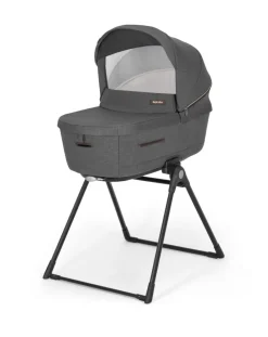 Inglesina Trio E Duo-Aptica System Quattro Colore Velvet Grey Con Seggiolino Auto Darwin Infant E Telaio Palladio -
