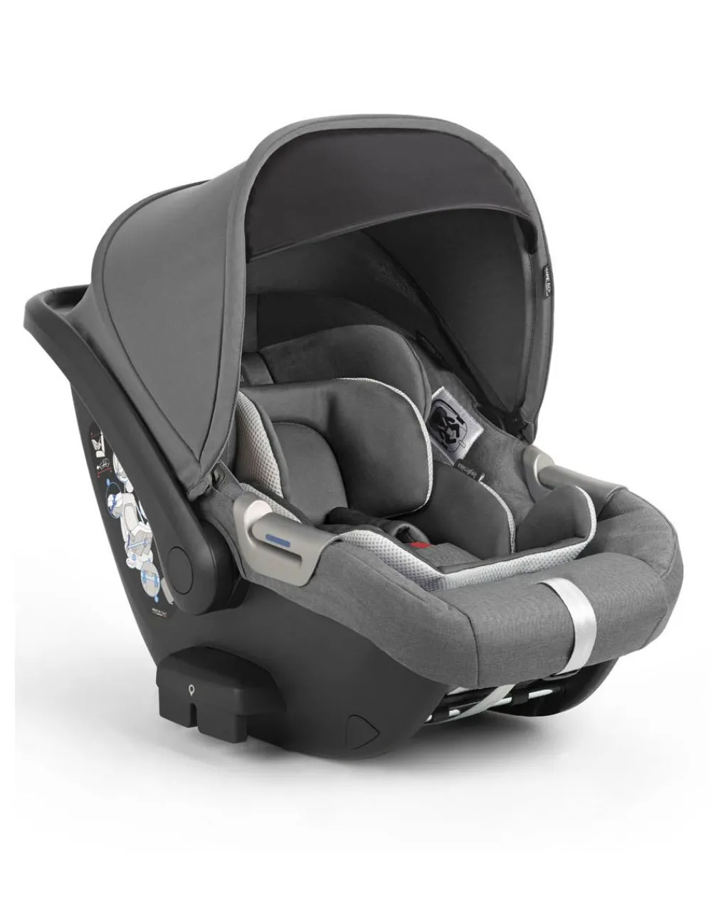 Inglesina Trio E Duo-Aptica System Quattro Colore Kensington Grey Con Telaio Grafite E Seggiolino Auto Cab