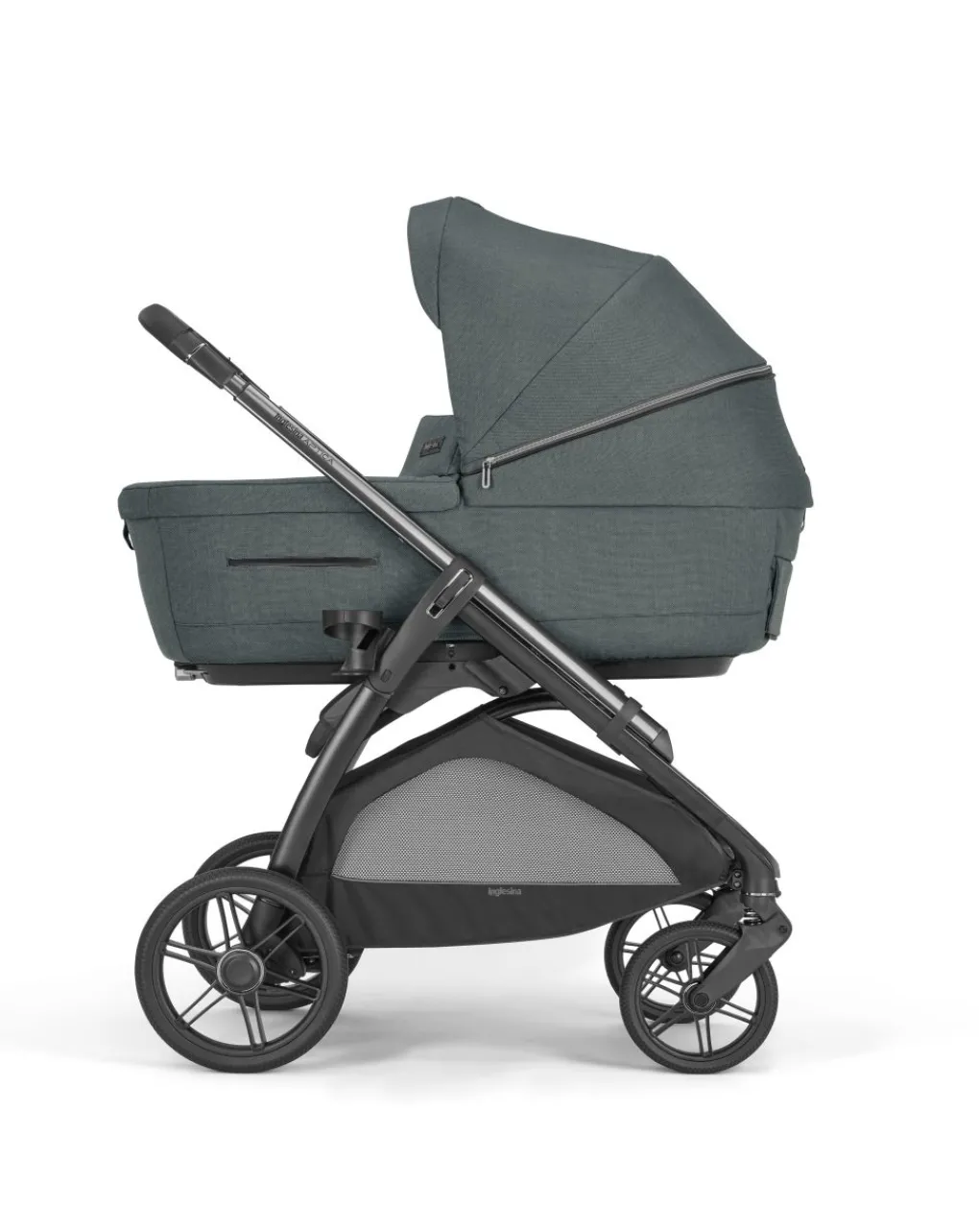 Inglesina Trio E Duo-Aptica System Quattro Colore Emerald Green Con Seggiolino Auto Darwin Infant Recline + Telaio Litio -