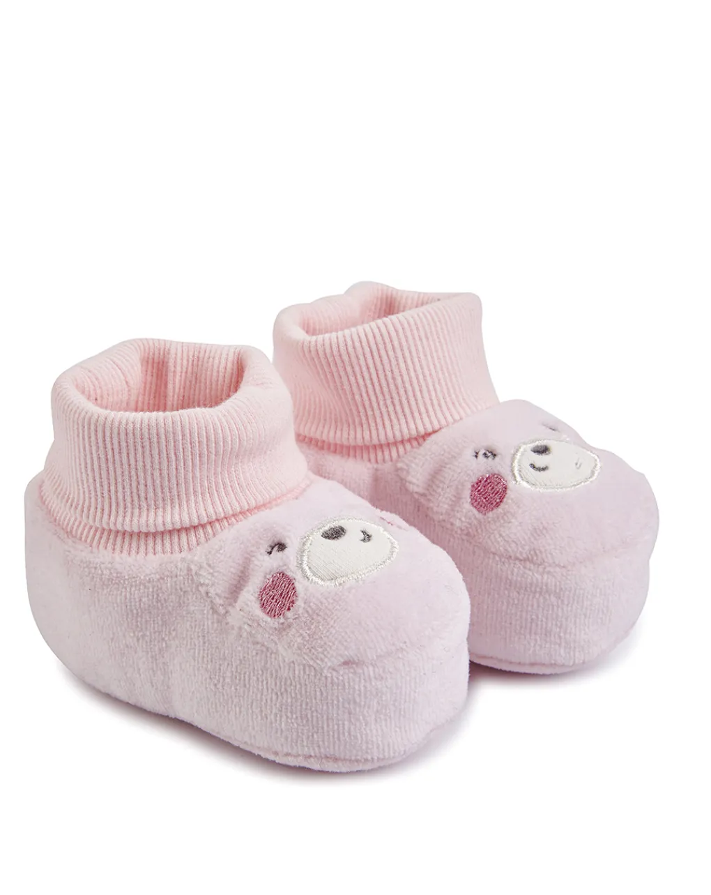 Prenatal Scarpine E Calze-Babbucce In Ciniglia Rosa Chiaro
