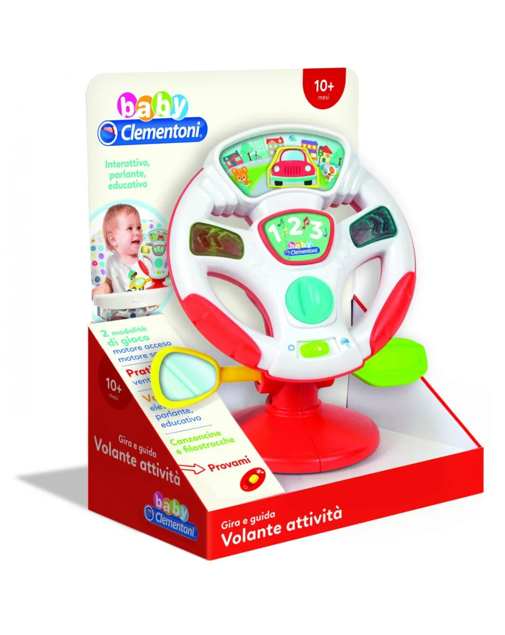 Clementoni Giochi Interattivi E Prescolari-Baby - Gira E Guida Volante Attivita