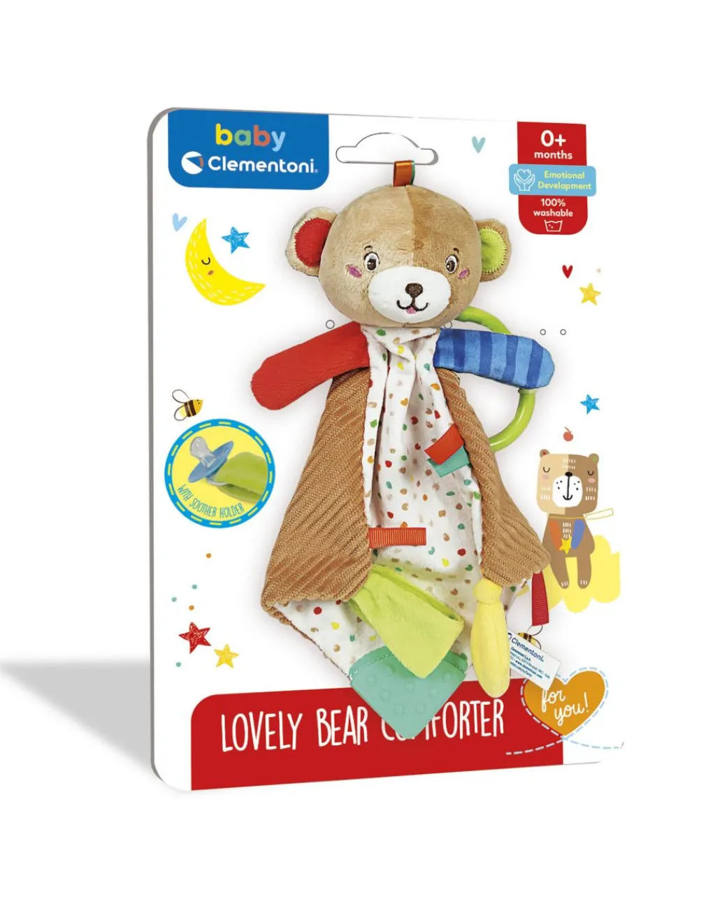 Baby Clementoni Giochi Primi Mesi-- Lovely Bear Comforter Doudou