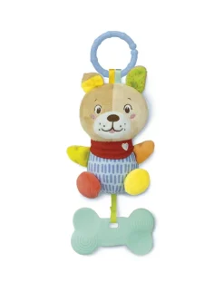 Baby Clementoni Giochi Primi Mesi-- Lovely Soft Dog Sonaglino Morbido Peluche