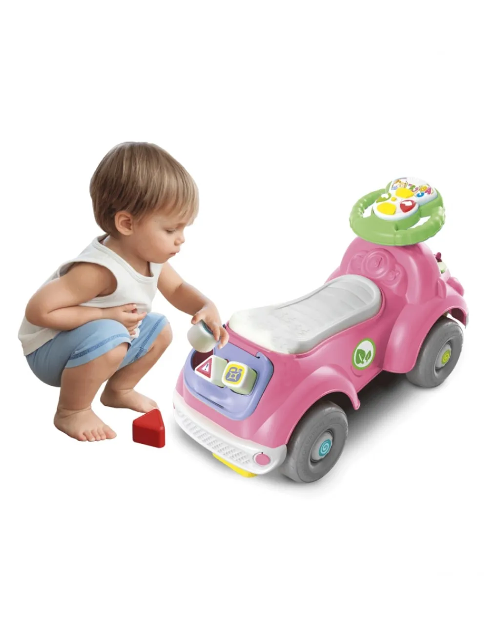 Baby Clementoni Giochi Primi Mesi-- Sofia Pronti Via 3 In 1Macchinina Primi Passi