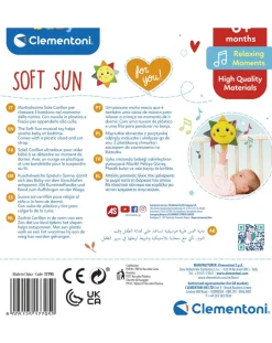 Baby Clementoni Pupazzi Peluche E Dou Dou-- Soft Sun Gioco Musicalecarillon Neonato