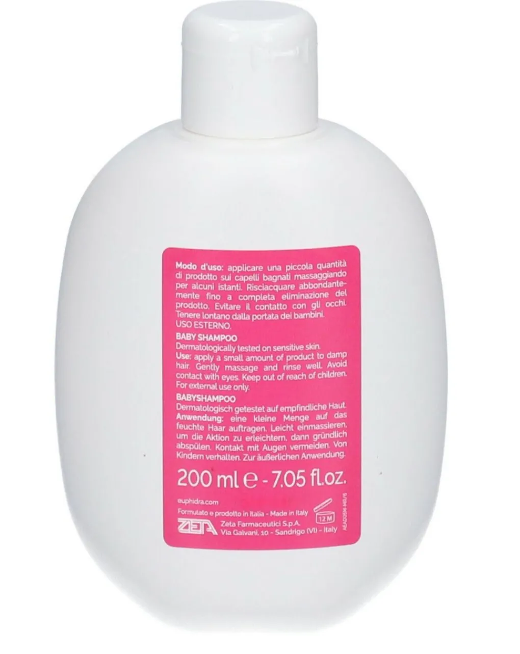 Euphidra Saponi E Bagnoschiuma-Baby Shampoo 200Ml - Amidomio
