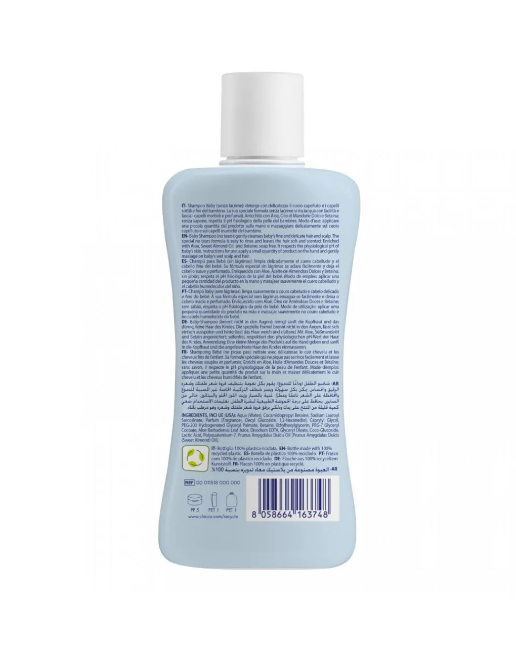 Chicco Saponi E Bagnoschiuma-Baby Shampoo Natural Sensation 200Ml -
