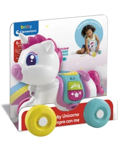 Baby Clementoni Giochi Interattivi E Prescolari-Baby Unicorno Sempre Con Me -