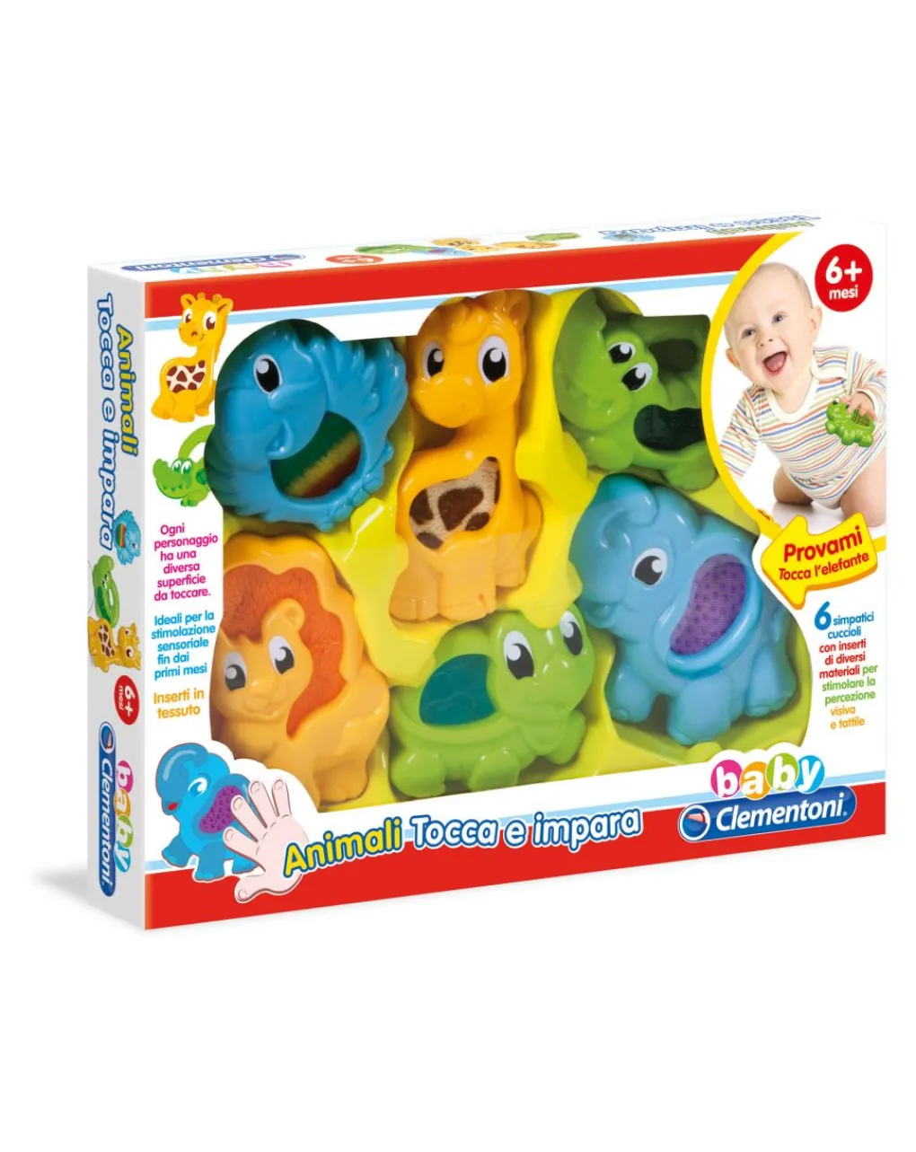 Baby Clementoni Giochi Primi Mesi-Babyclementoni - Gli Animali Tocca E Impara