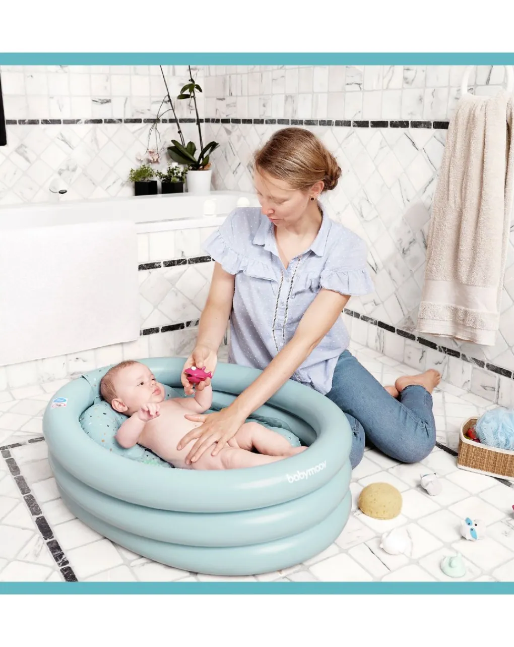 Babymoov Vaschette E Accessori-Vaschetta Gonfiabile Evolutiva Aquadots