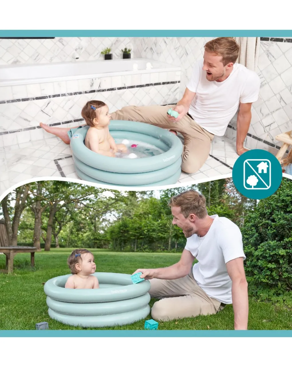 Babymoov Vaschette E Accessori-Vaschetta Gonfiabile Evolutiva Aquadots