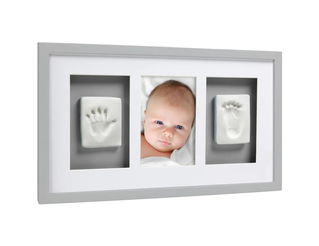 Pearhead Complementi D'Arredo-Babyprints Deluxe Wall Frame Grey