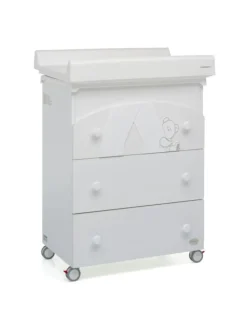 Foppapedretti Cassettiere Fasciatoio-Bagnetto Cassettiera Giocoso Bianco
