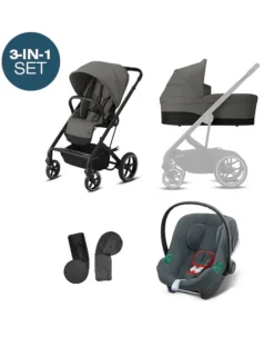 Cybex Trio E Duo-Balios S Basic Blk 3-In-1 Travelsystem Aton B2