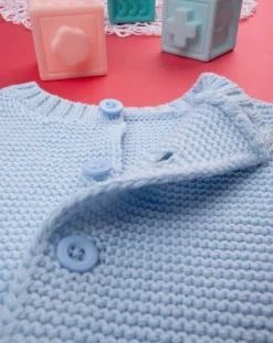 Prenatal Maglioni E Cardigan-Basico Cardigan Bimbo Tricot Azzurro