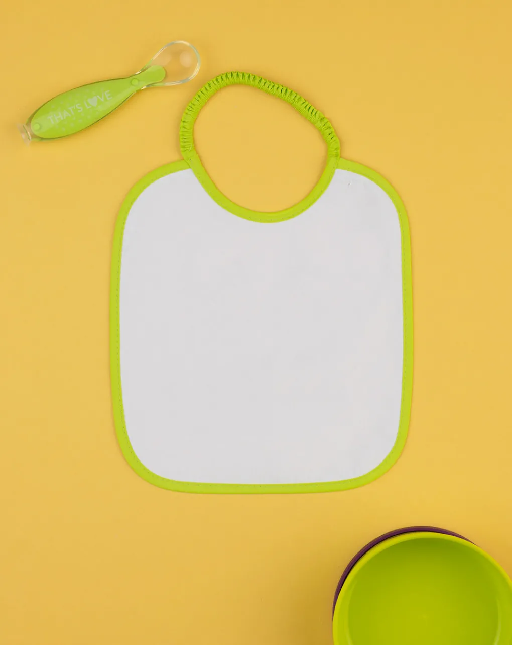 Prenatal Bavaglini-Bavaglino Bimbo Bianco/Verde