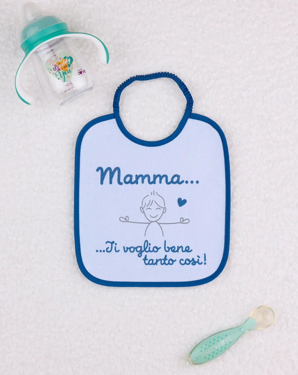 Prenatal Bavaglini-Bavaglino Bimbo Blu "Mamma”