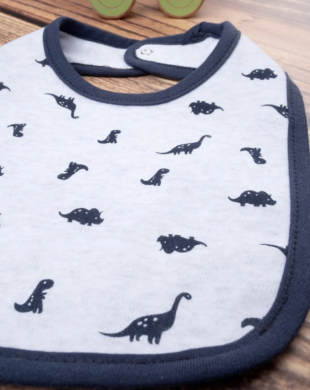 Prenatal Bavaglini-Bavaglino Bimbo "Dinosauro” Grigio