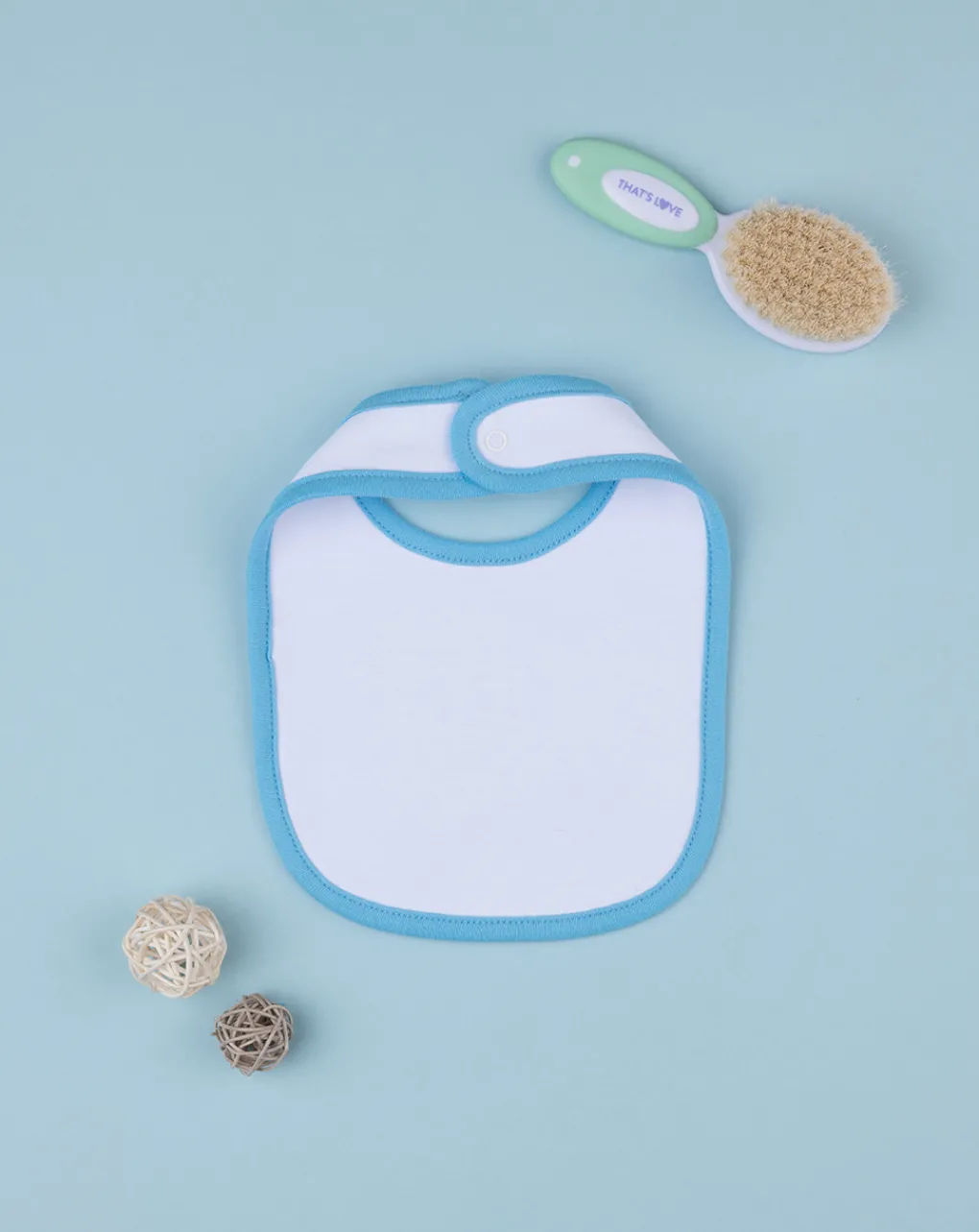 Prenatal Bavaglini-Bavaglino Bimbo "Teddy Surf” Azzurro