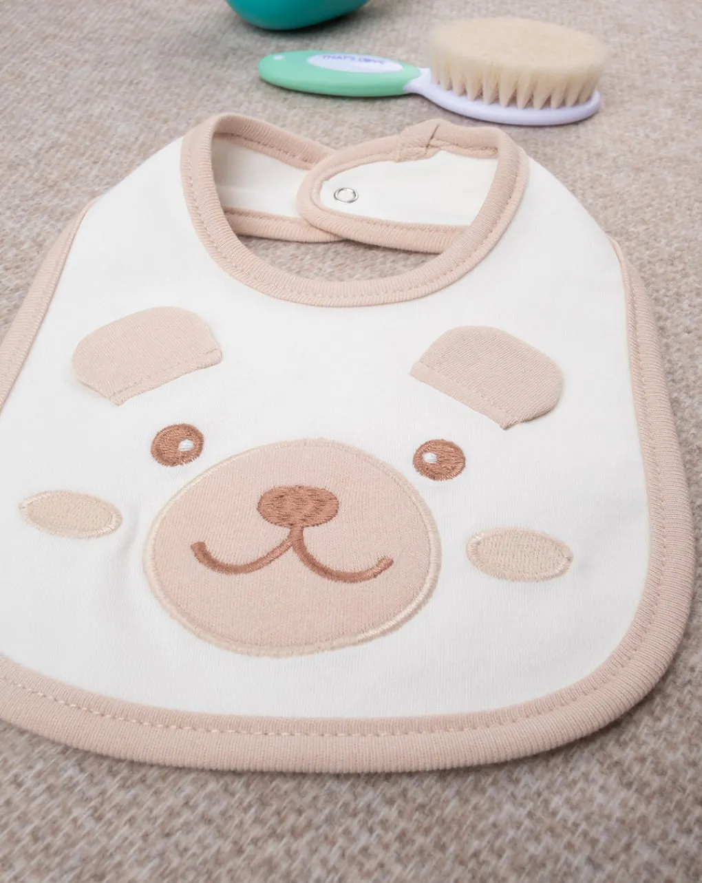 Prenatal Bavaglini-Bavaglino Unisex Animal Beige