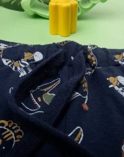 Prenatal Jeans Pantaloni E Salopette-Bermuda Bambino Blu Stampa Allover
