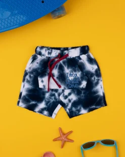 Prenatal Jeans Pantaloni E Salopette-Bermuda Bambino Tie-Dye French Terry