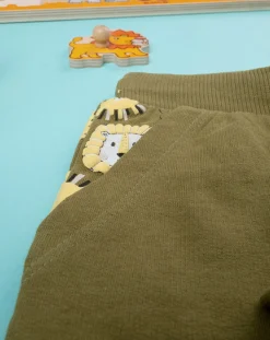 Prenatal Jeans Pantaloni E Salopette-Bermuda Verdi Bambino French Terry